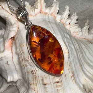 Baltic Amber statement pendant